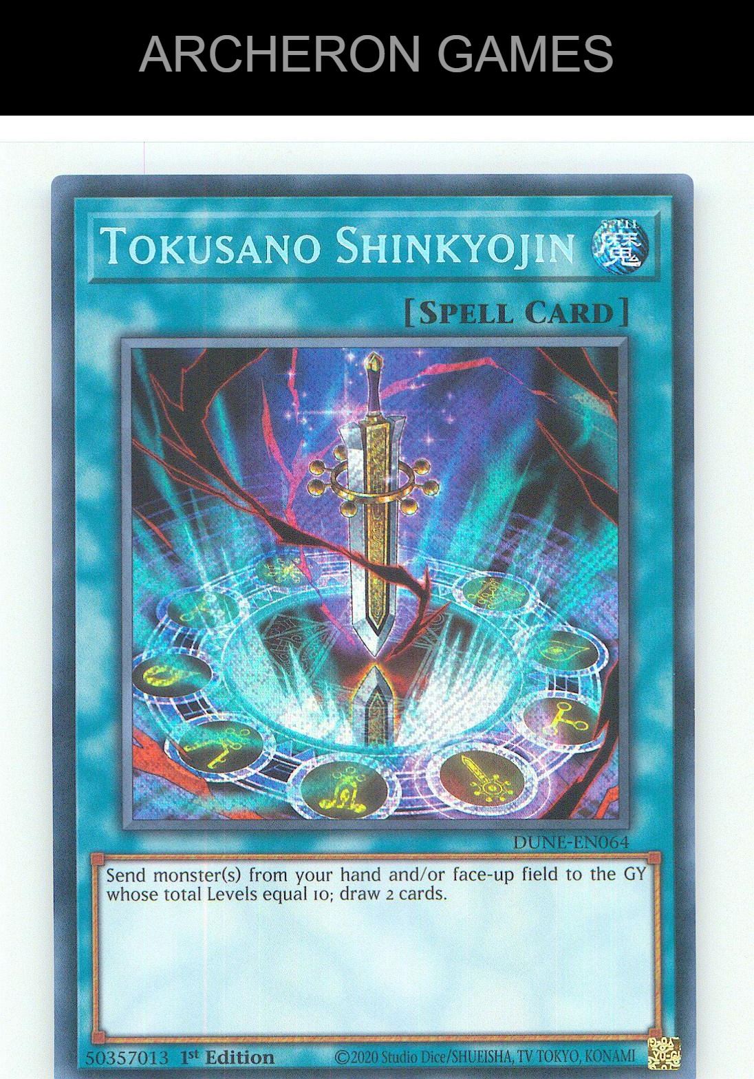 Tokusano Shinkyojin SEC YUGIOH Card 1st Edition