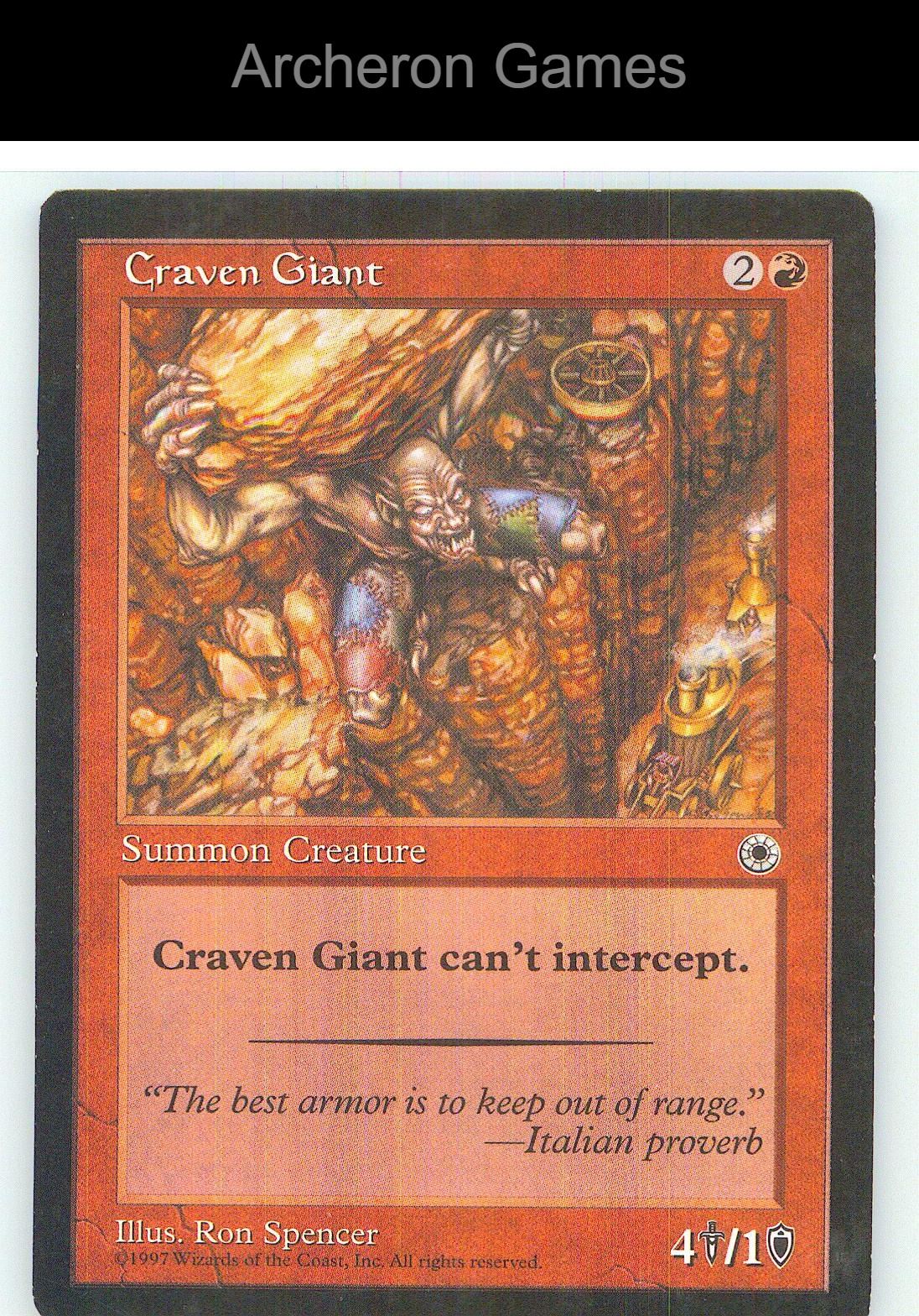 Craven Giant POR C MTG Card NM/EX+