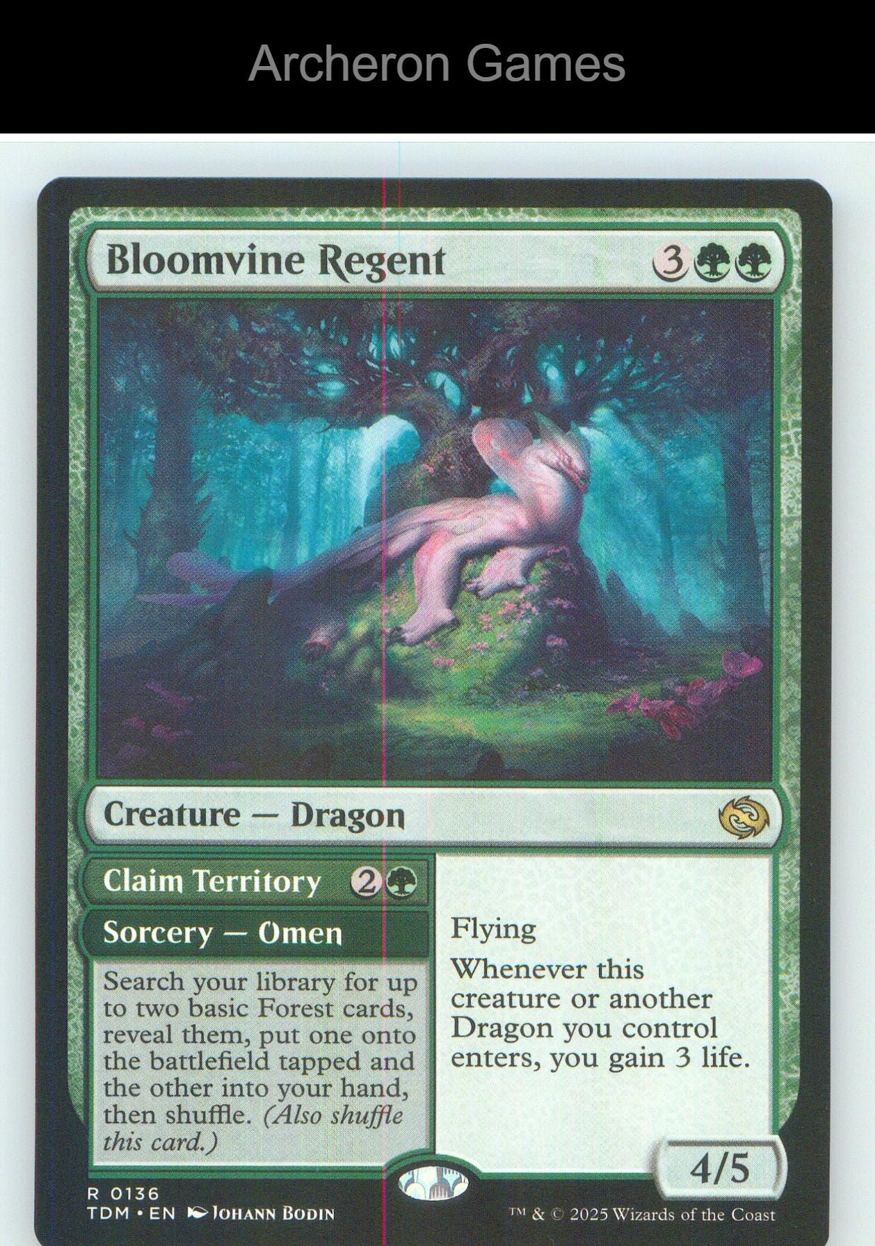 Bloomvine Regent TDM 136 R MTG Card NM/EX+
