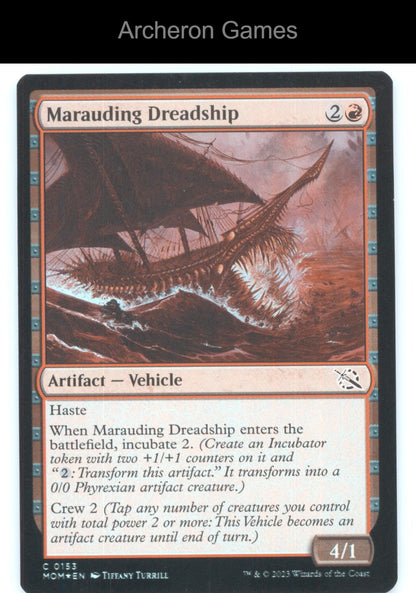 Marauding Dreadship 153 C MTG Card March of the Machine