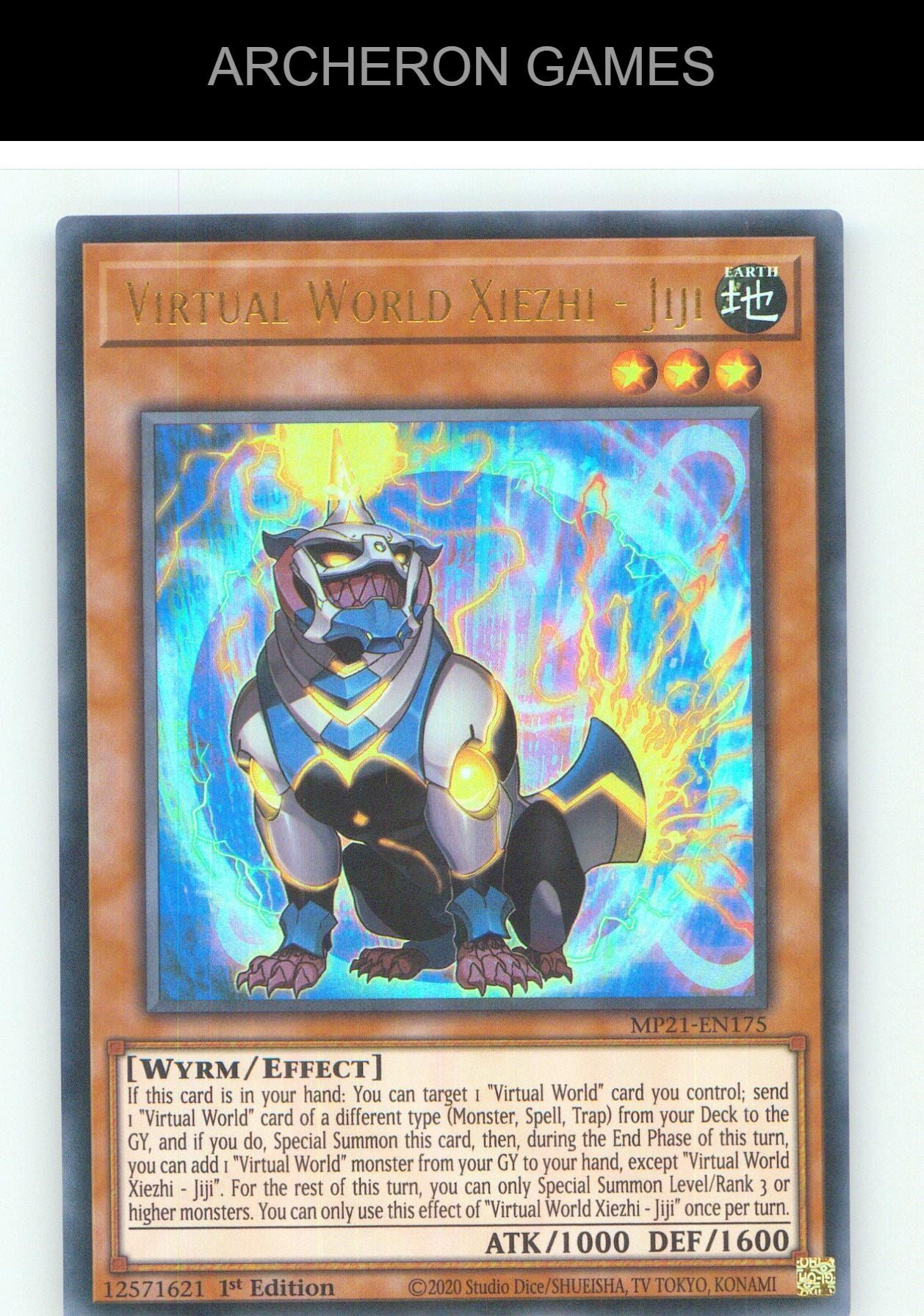Virtual World Xiezhi - Jiji UR YUGIOH Card 1st Edition