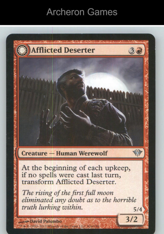 Afflicted Deserter DKA 81 UC MTG Card NM/EX+