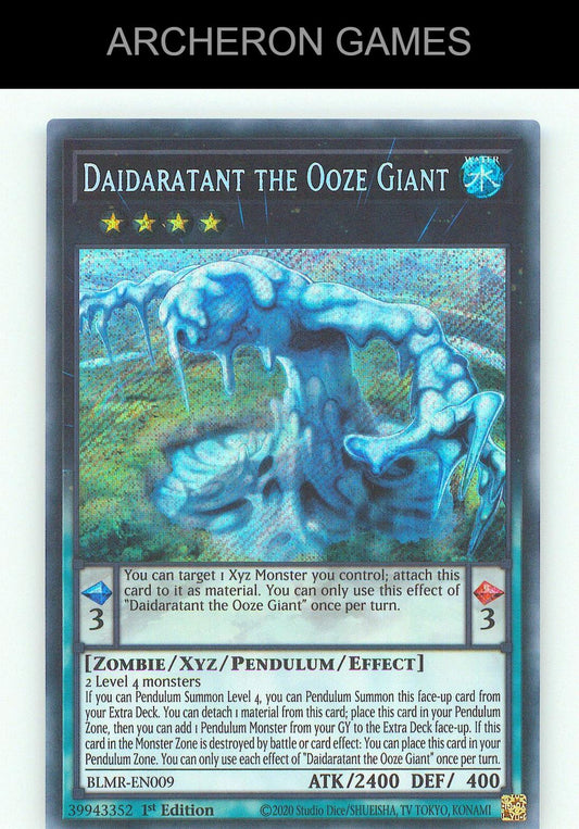 Daidaratant the Ooze Giant SEC YUGIOH Card