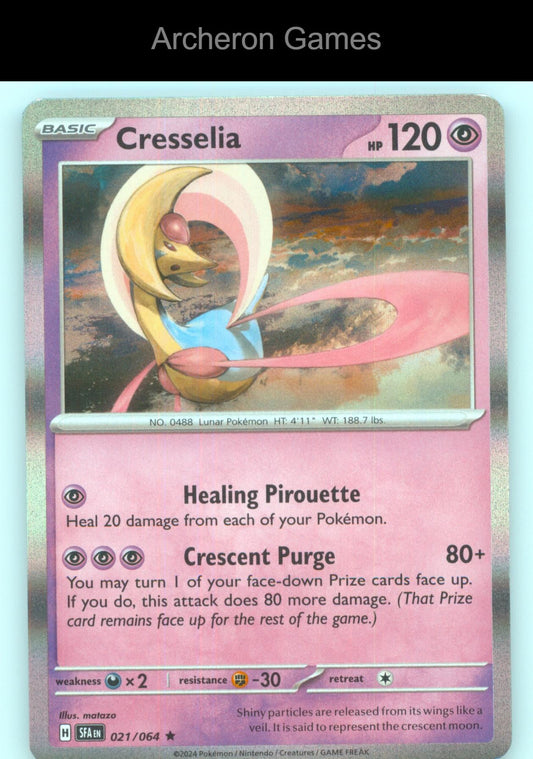 Pokemon Card Cresselia SFA 021/064 R Shrouded Fable Holo