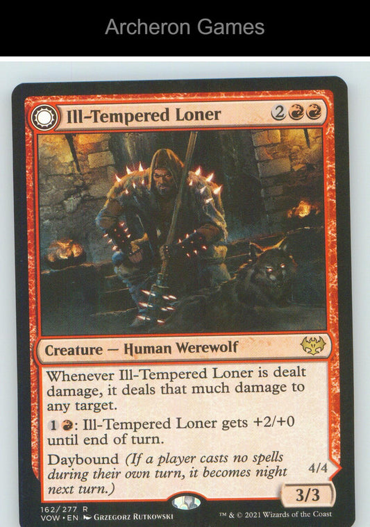 Ill-Tempered Loner VOW 162 R MTG Card NM/EX+
