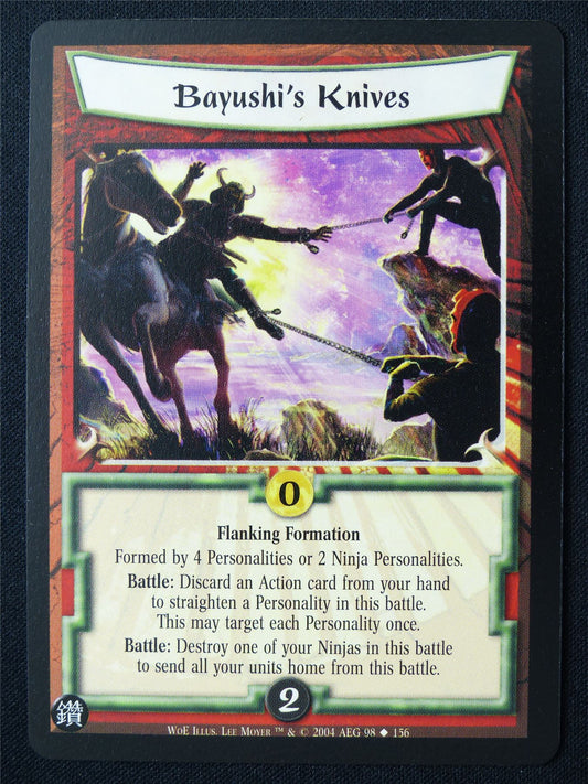 Bayushi's Knives - WoE - Legend of the Five Rings L5R Card #YL