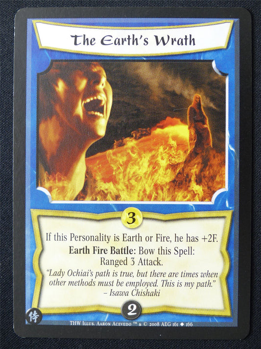 The Earth's Wrath - THW - Legend of the Five Rings L5R Card #10N