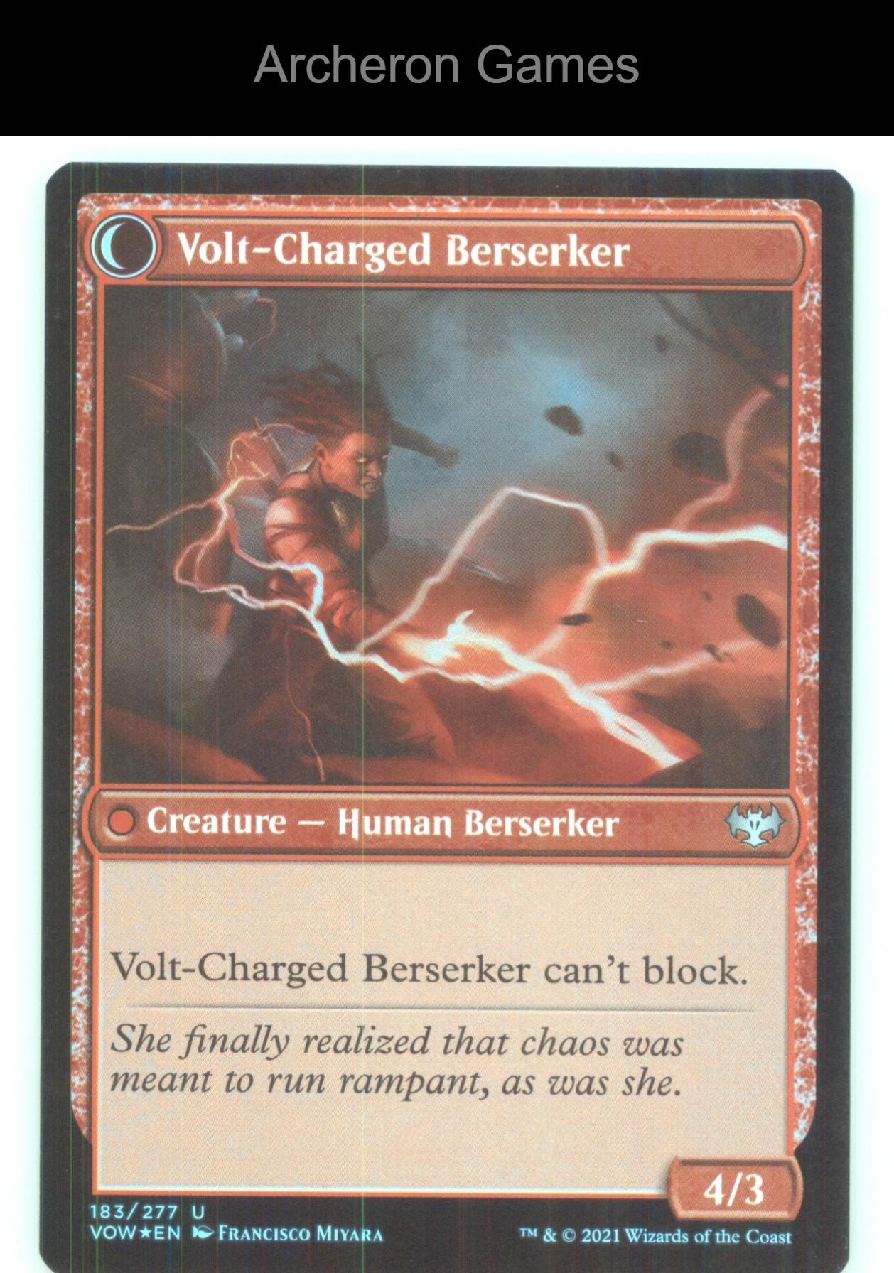 Voltaic Visionary 183 UC MTG Card Innistrad: Crimson Vow
