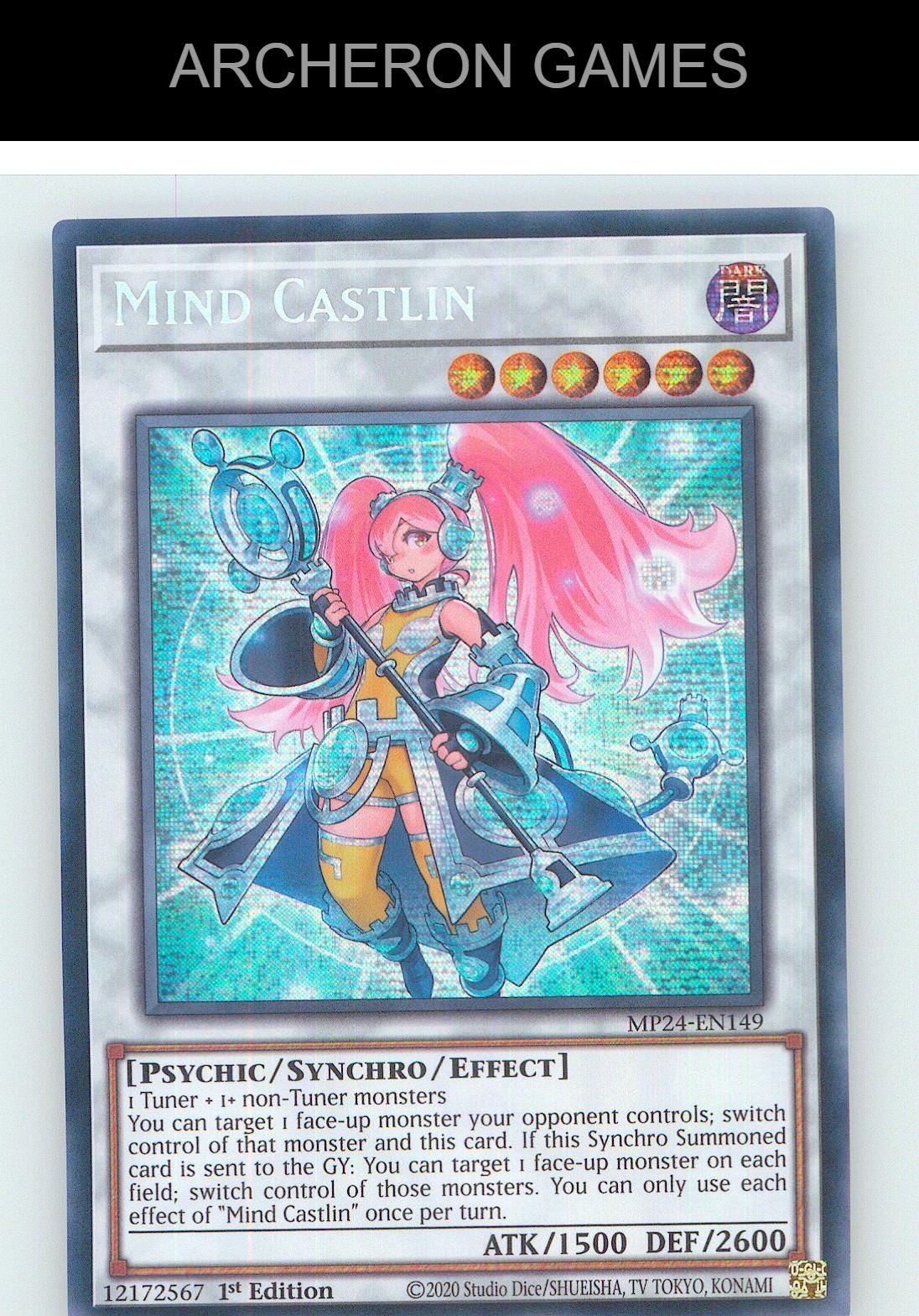 Mind Castlin Prismatic Secret Rare YUGIOH Card 1st Edition