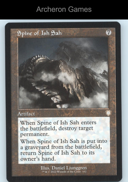 Spine of Ish Sah (Retro Frame) 162 R MTG Card Commander: The Brothers' War