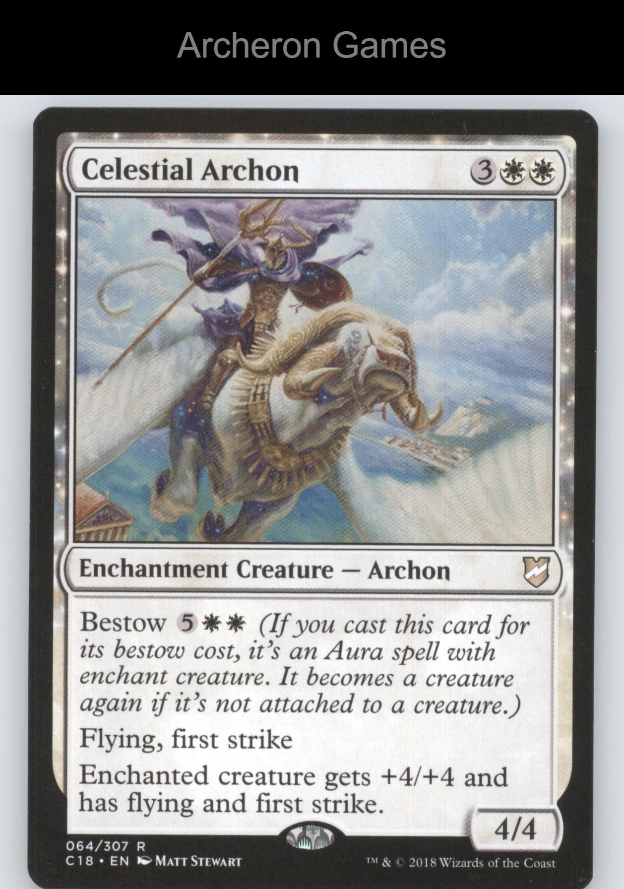 Celestial Archon 64 R MTG Card Commander 2018