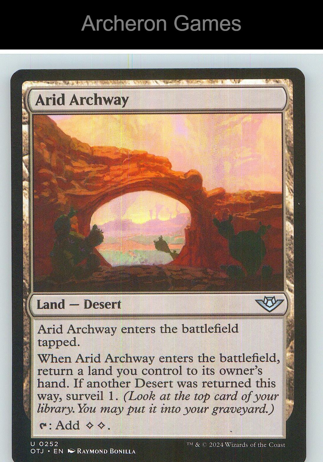 Arid Archway OTJ 252 UC MTG Card NM/EX+