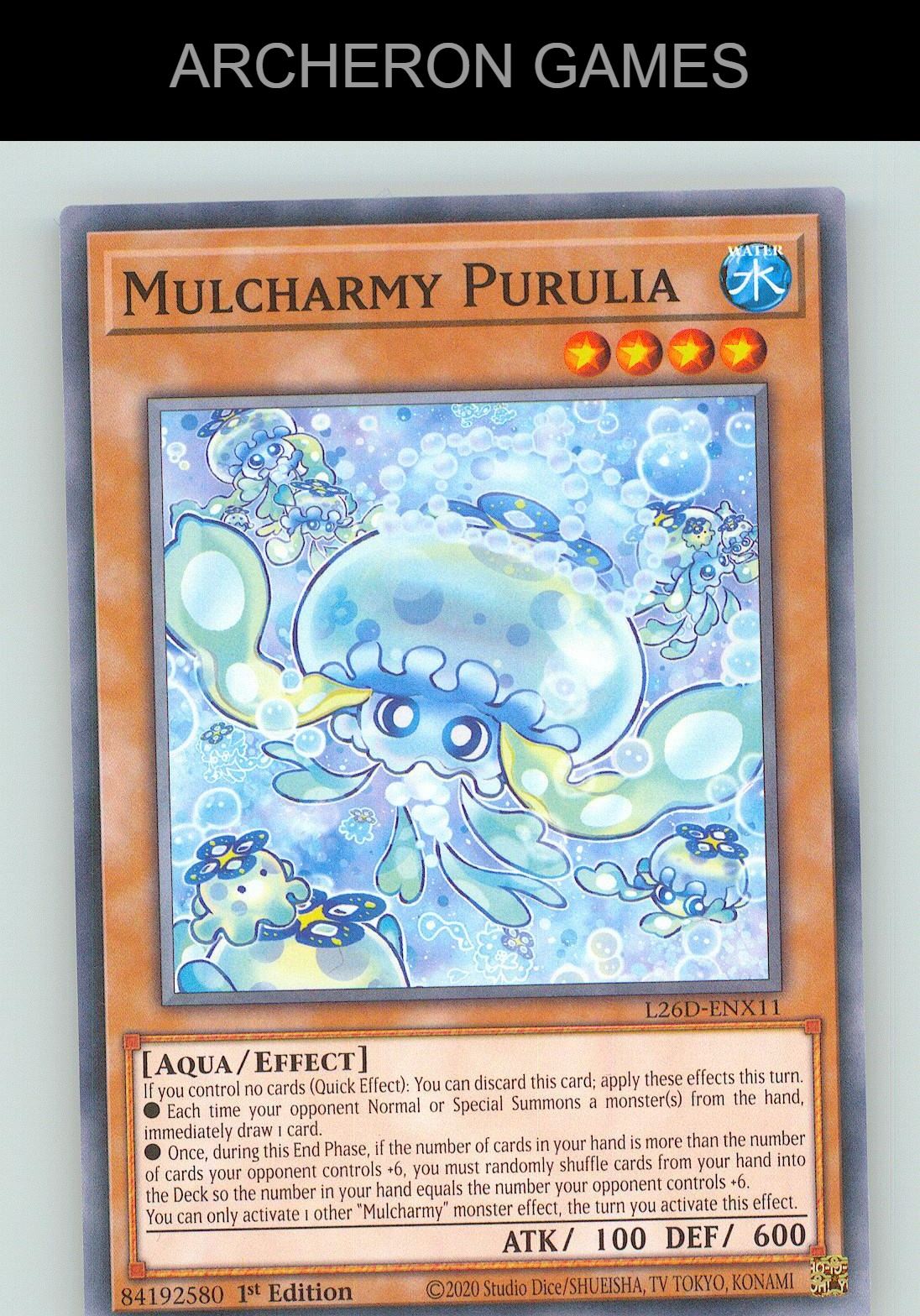 Mulcharmy Purulia C YUGIOH Card 1st Edition
