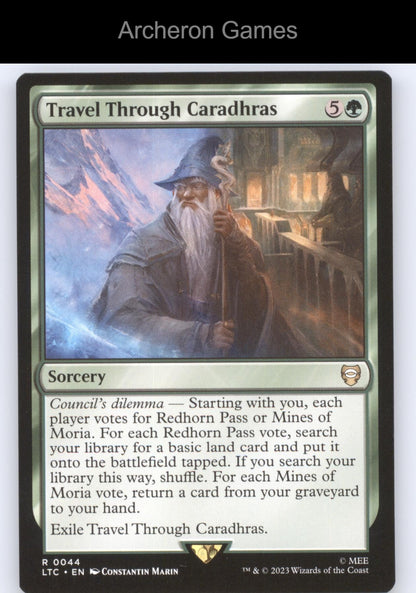 Travel Through Caradhras 44 MTG Card Commander:  Tales of Middle-earth