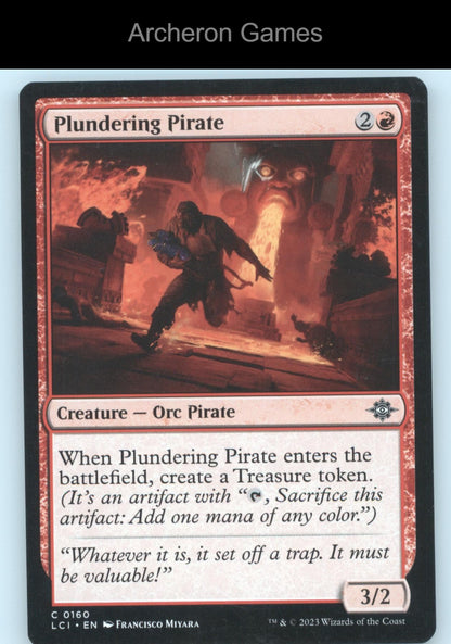 Plundering Pirate 160 C MTG Card The Lost Caverns of Ixalan
