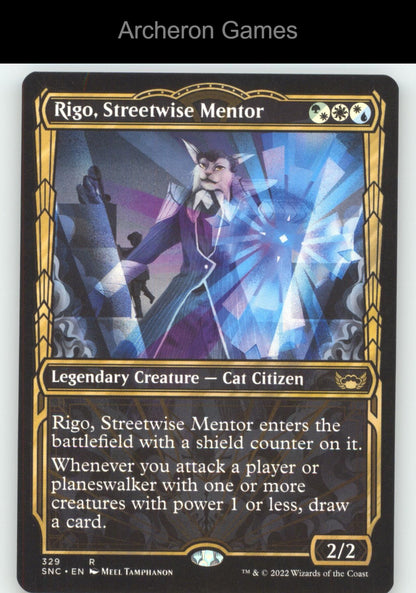 Rigo, Streetwise Mentor (Showcase) 329 R MTG Card Streets of New Capenna