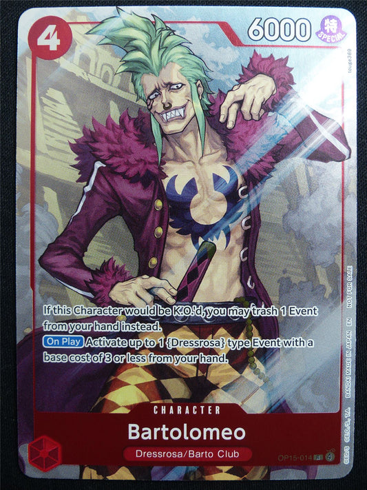 Bartolomeo OP15-014 Foil - One Piece Card #4WK