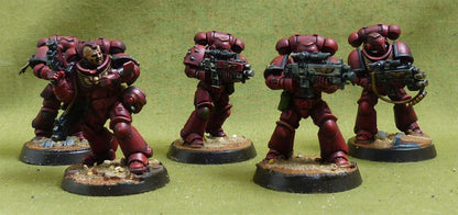Intercessor Squad set of 5 painted - Blood Angels - Warhammer 40K #5BZ
