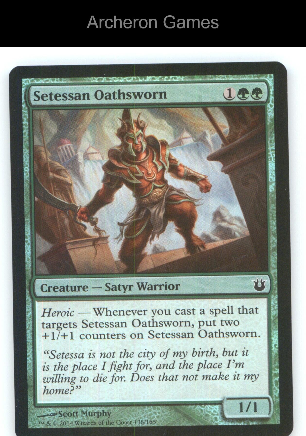 Setessan Oathsworn BNG 138 C MTG Card NM/EX+ Foil
