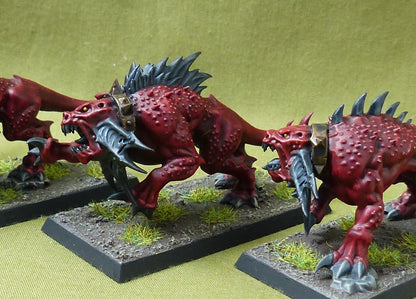 Flesh Hounds painted - Daemons of Chaos - Warhammer Old World #404