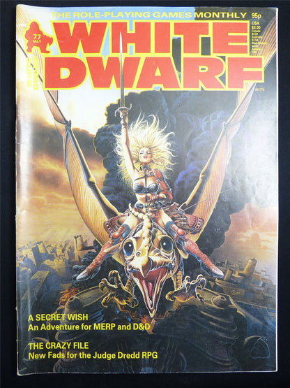 Vintage White Dwarf #77 OOP - Warhammer Magazine #LC
