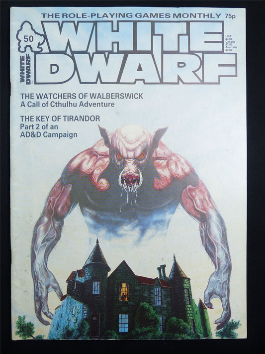 Vintage White Dwarf #50 OOP - Warhammer Magazine #KY