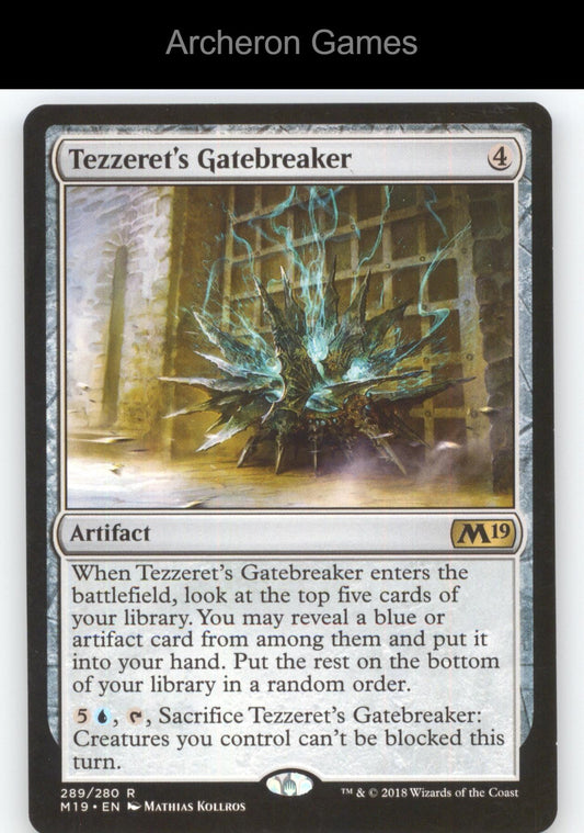 Tezzeret's Gatebreaker 289 R MTG Card Core Set 2019