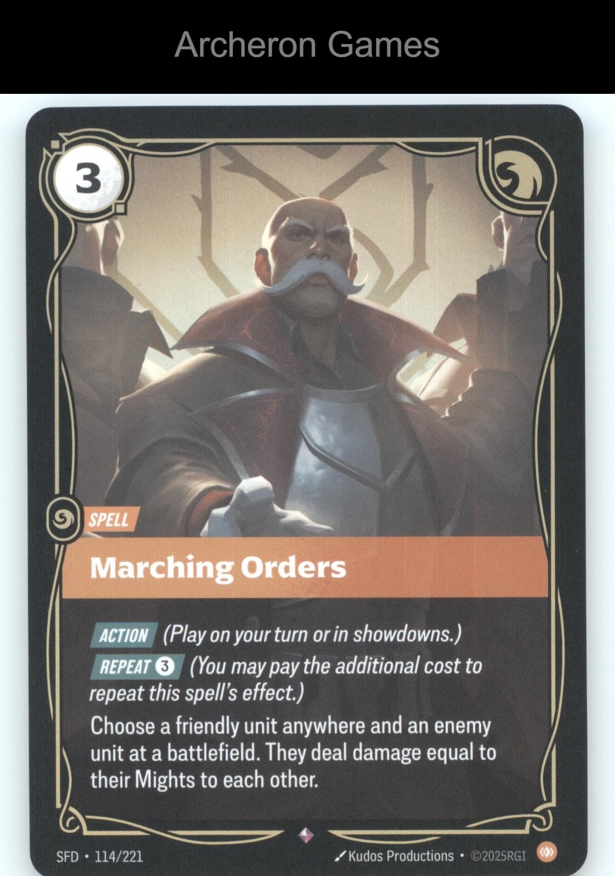 Marching Orders SFD 114/221 R  Card Spiritforged
