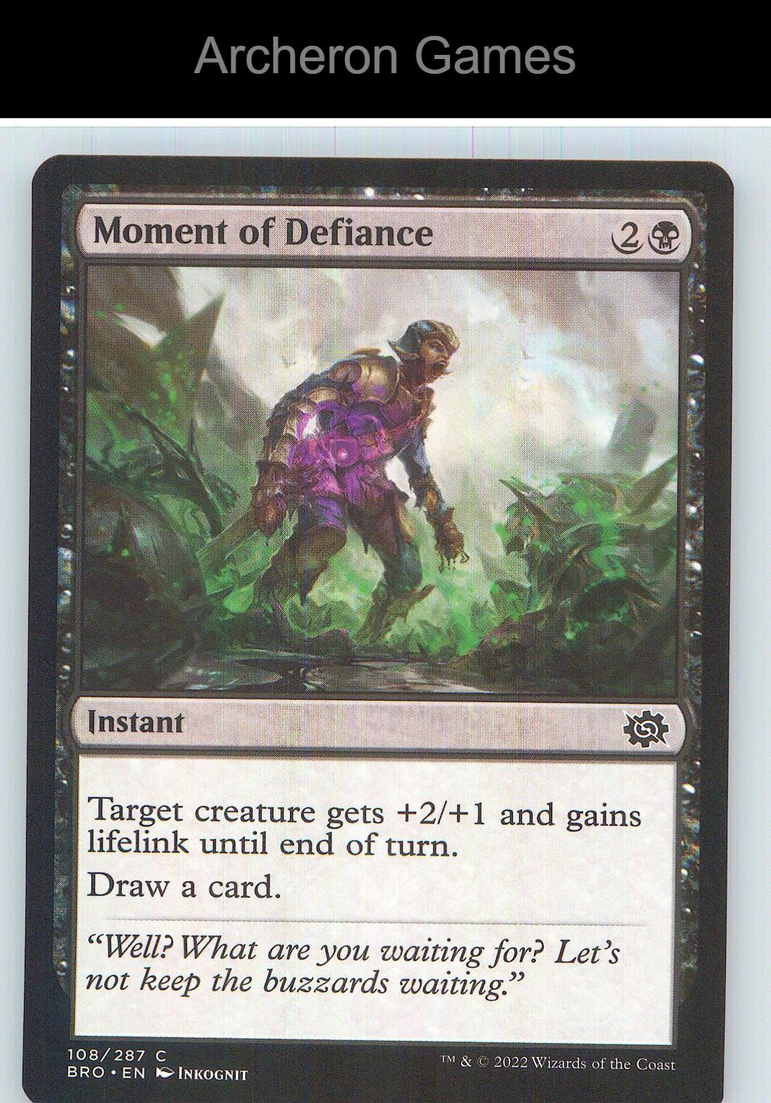 Moment of Defiance BRO 108 C MTG Card NM/EX+