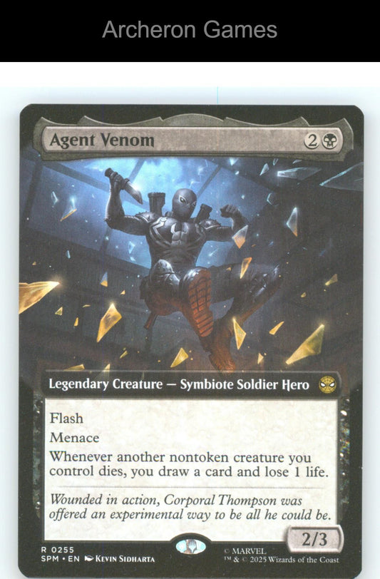 Agent Venom (Extended Art) SPM 255 R MTG Card NM/EX+