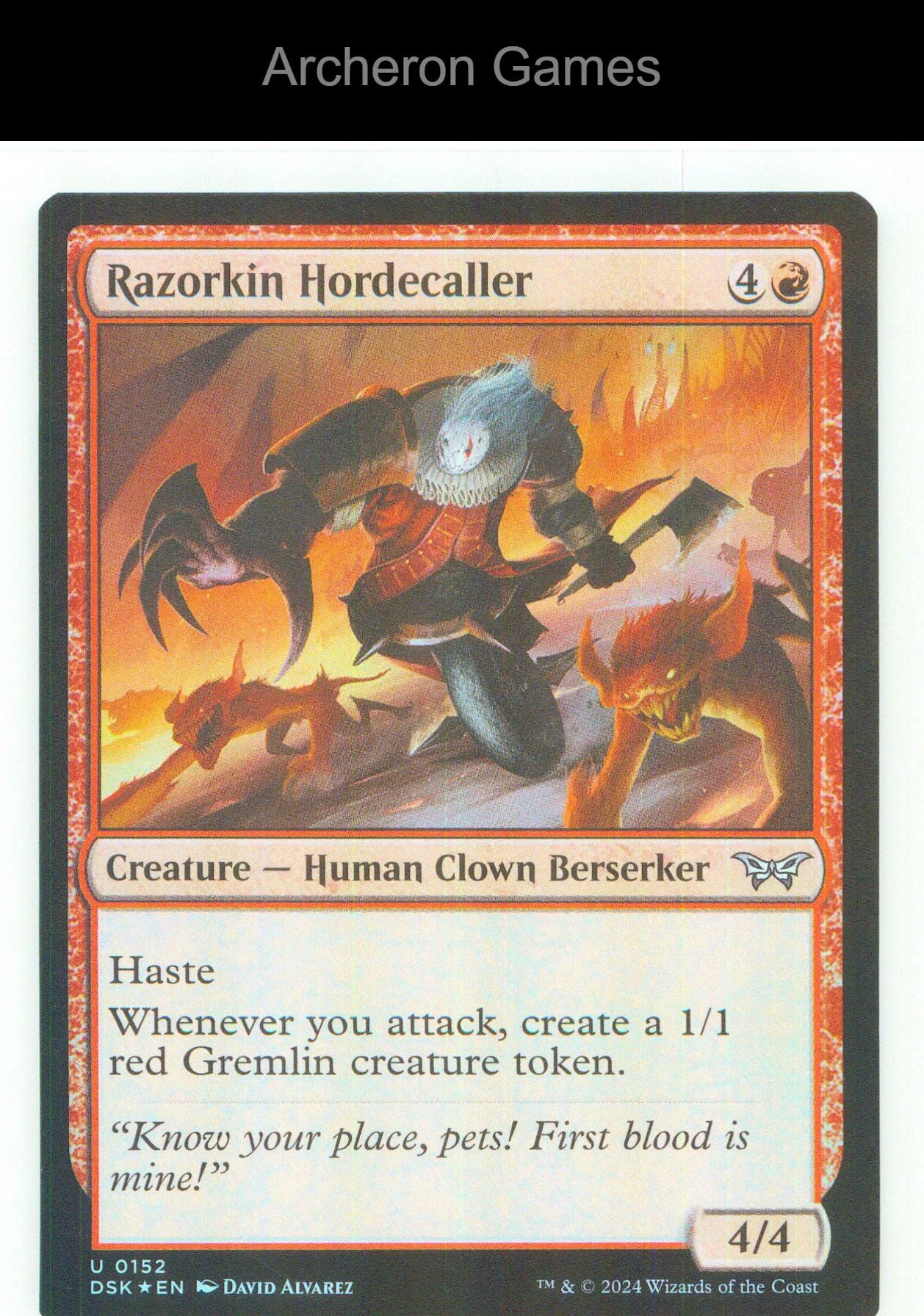 Razorkin Hordecaller DSK 152 UC MTG Card NM/EX+ Foil