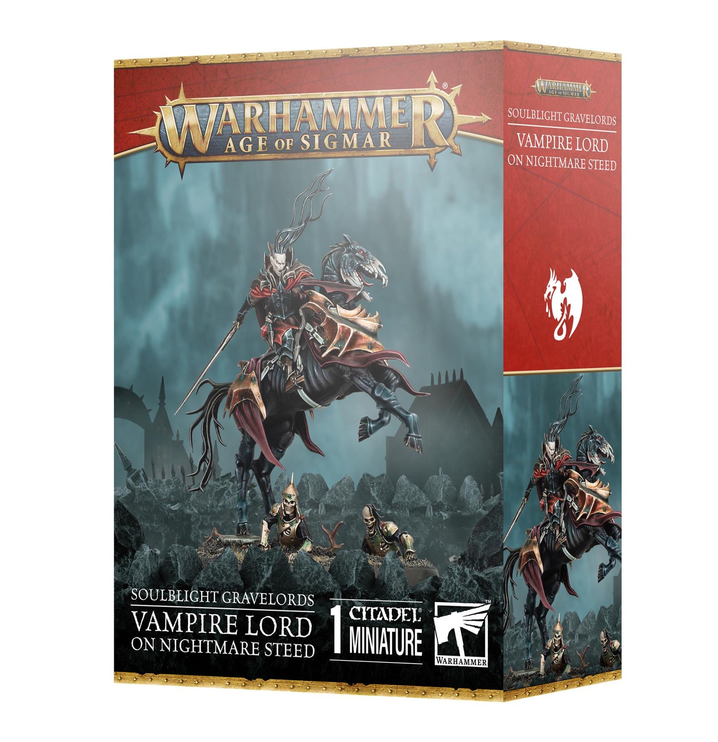 Vampire Lord on Nightmare Steed - Soulblilght Gravelords - Warhammer Age of Sigmar - Available from 24/05/25