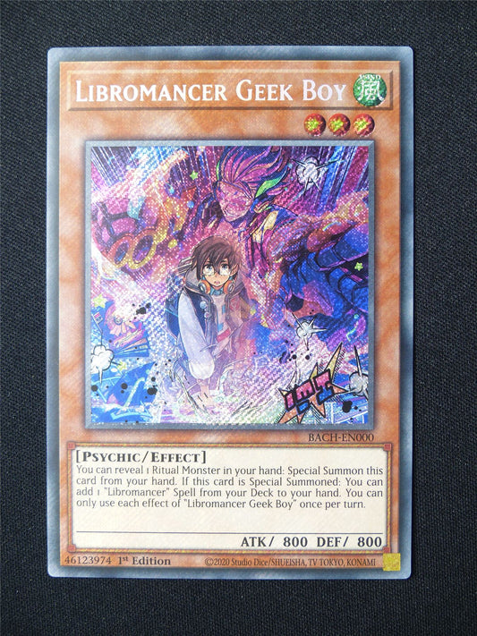 Libromancer Geek Boy BACH Secret Rare - 1st ed Yugioh Card #5SI