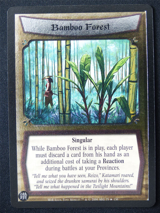 Bamboo Forest Foil - WoE - Legend of the Five Rings L5R Card #VY