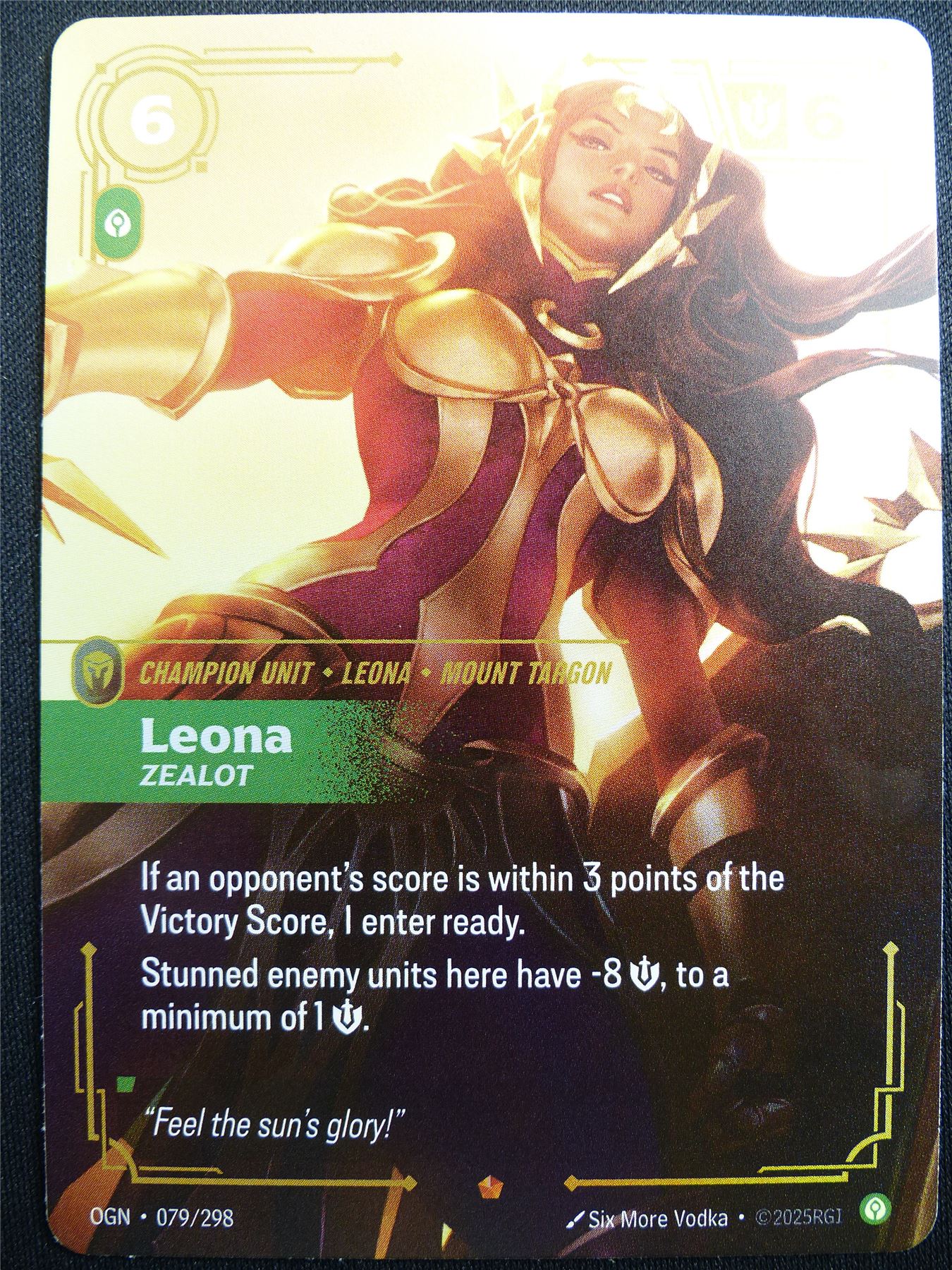 Leona Zealot 079/298 Epic Rare Foil - OGN - Riftbound Card #2DX