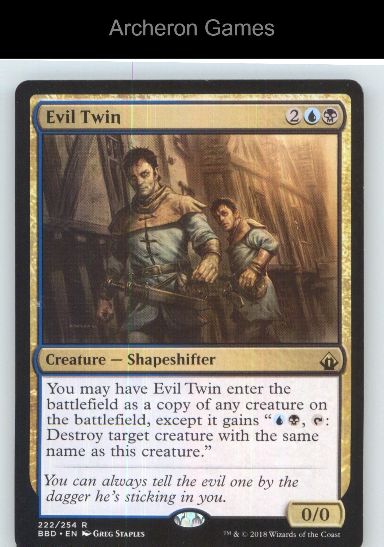Evil Twin BBD 222 R MTG Card NM/EX+
