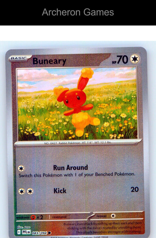 Pokemon Card Buneary PFL 083/094 C Phantasmal Flames Reverse Holo