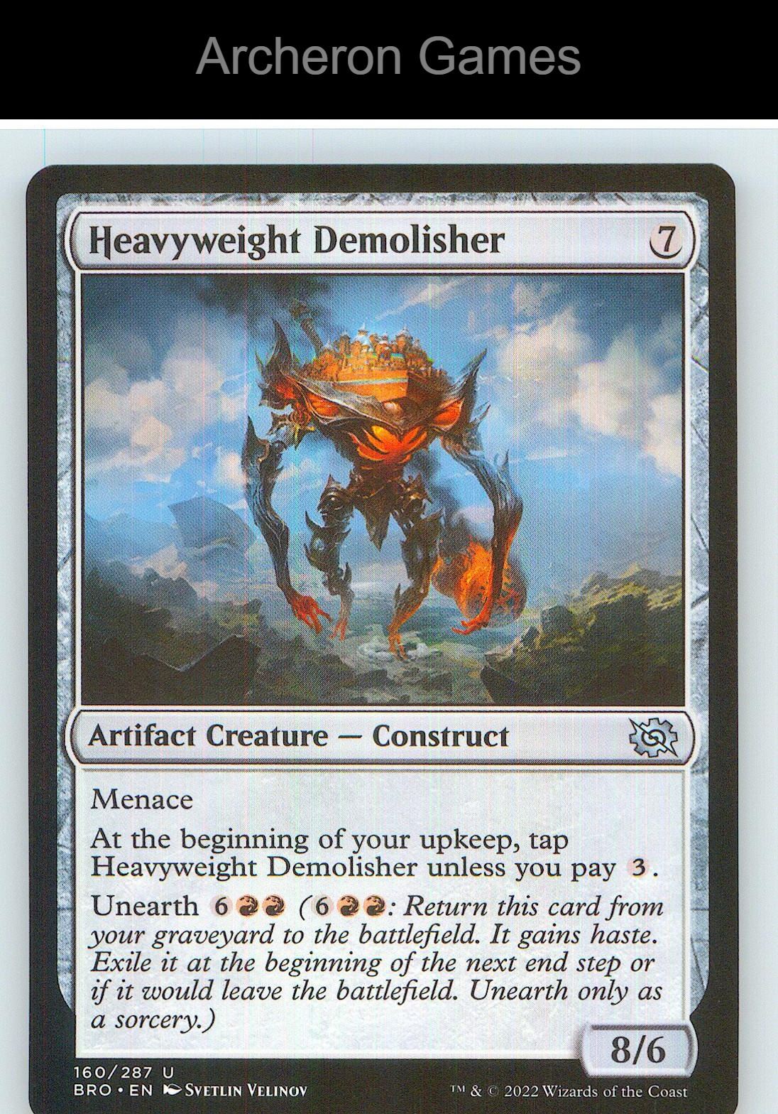 Heavyweight Demolisher BRO 160 UC MTG Card NM/EX+