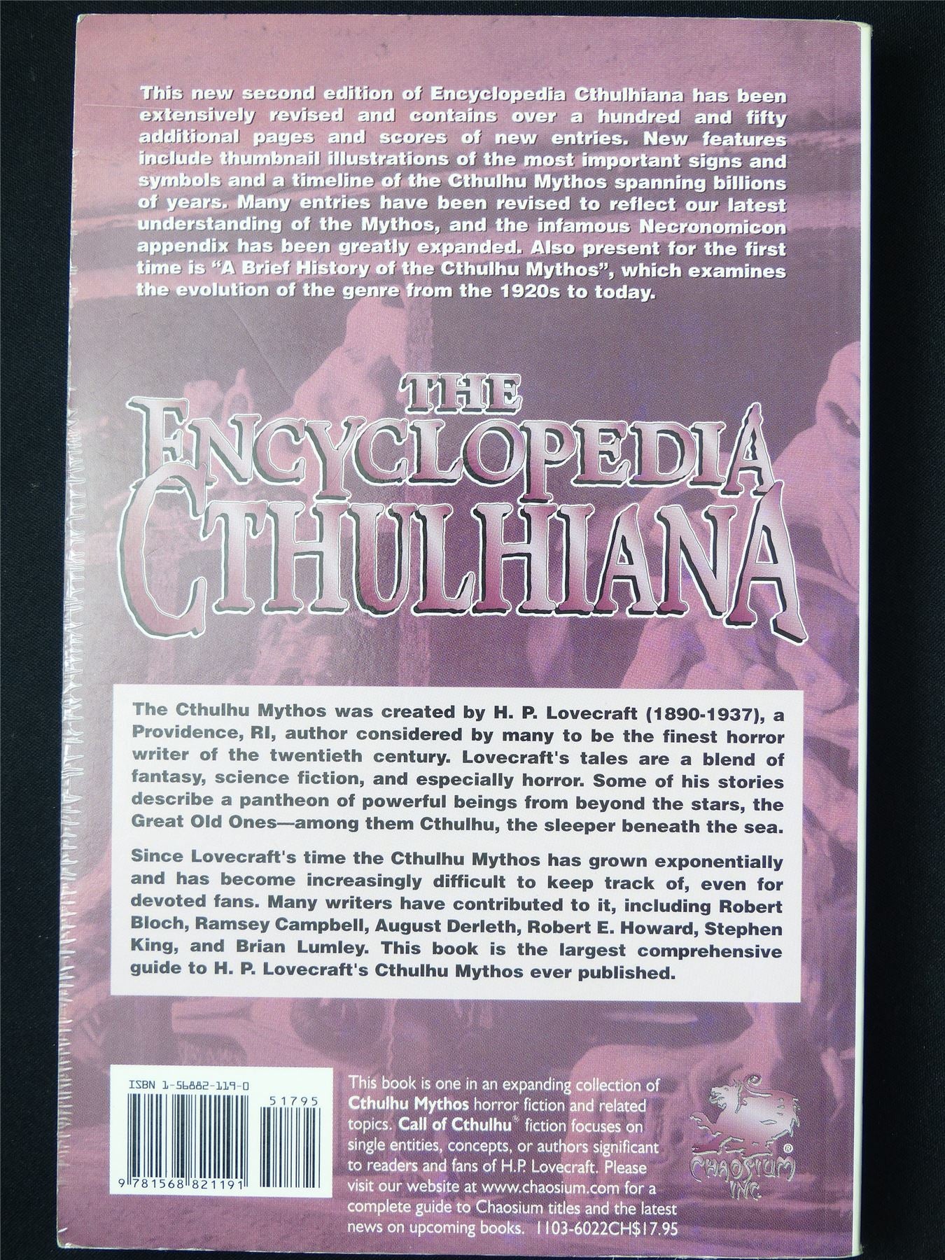 The Encyclopedia Cthulhiana by Daniel Harms - Novel Softback #39E