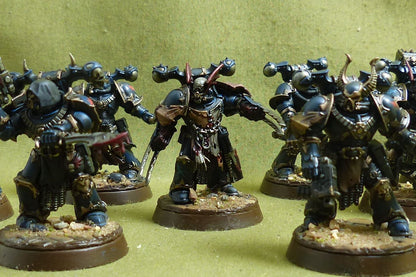Legionaries with upgrade painted - Night Lords - Warhammer 40K #2NQ