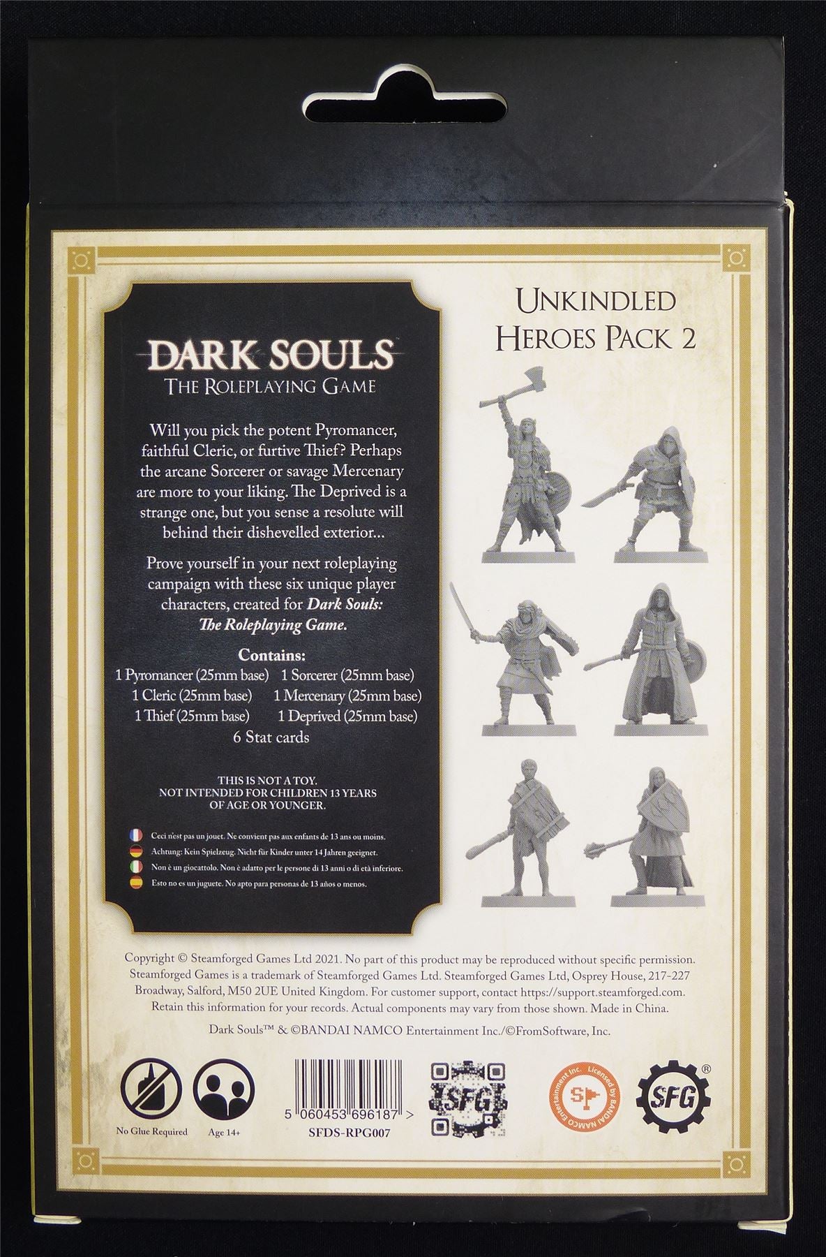 Unkindled Heroes pack 2 - Dark Souls Roleplaying Game Miniatures #3KJ