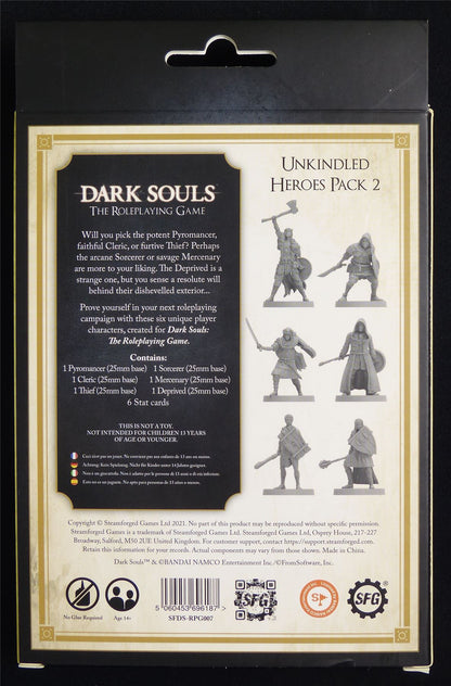 Unkindled Heroes pack 2 - Dark Souls Roleplaying Game Miniatures #3KJ