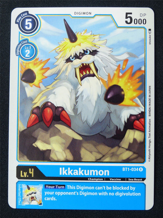 Ikkakumon BT1-034 R - Digimon Card #19B