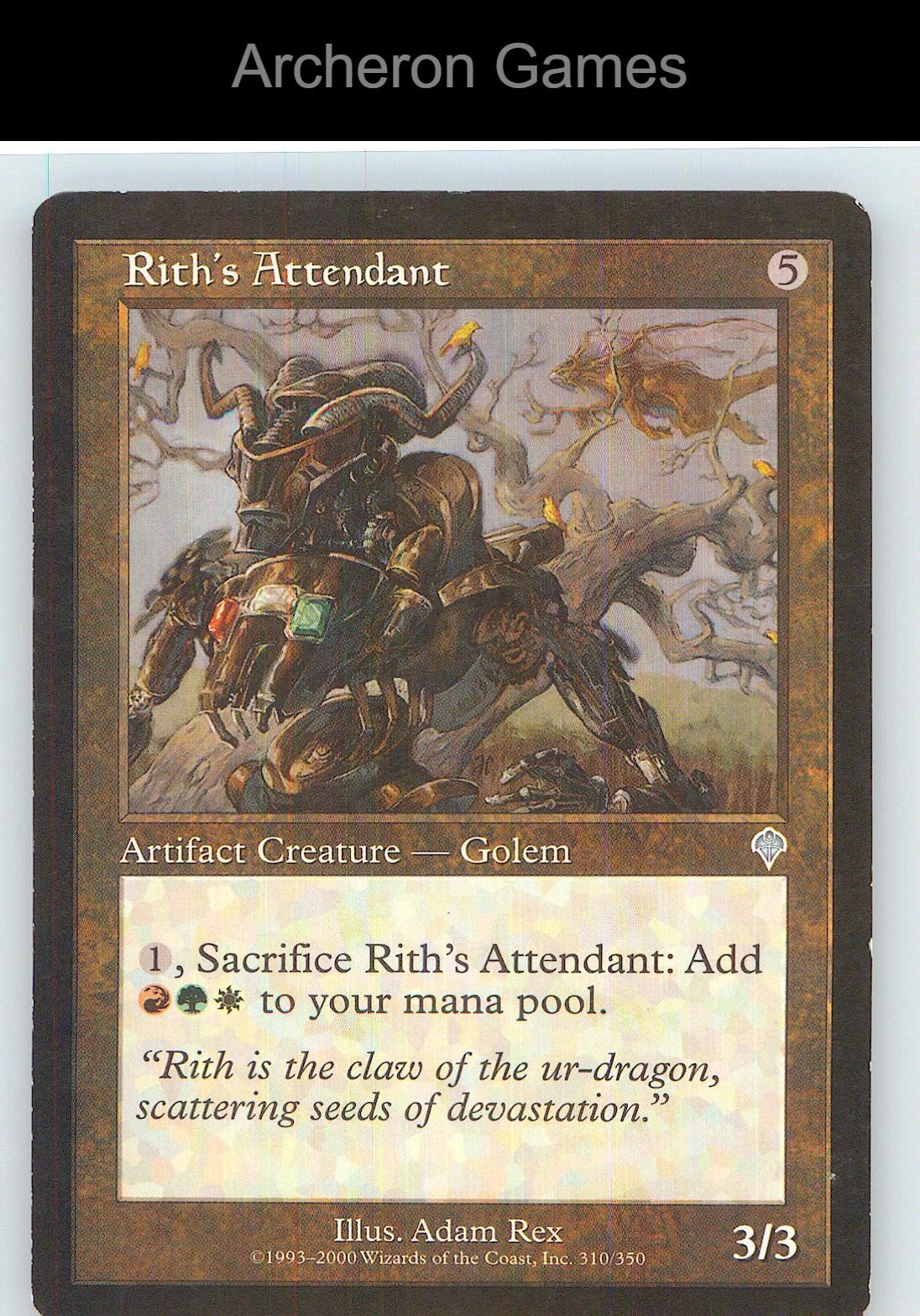 Rith's Attendant INV 310 UC MTG Card NM/EX+