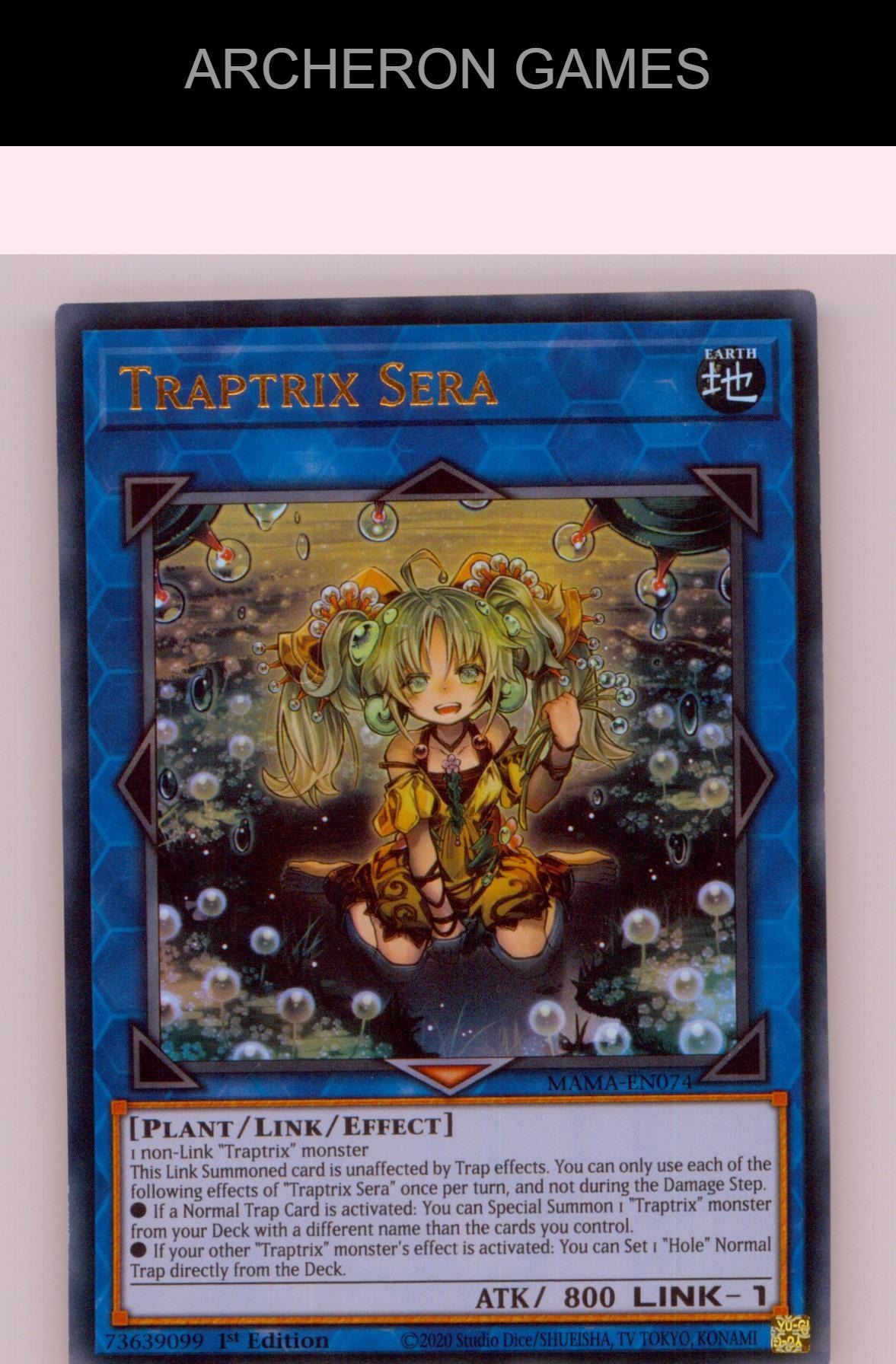 Traptrix Sera Ultra Rare YUGIOH Card 1st Edition