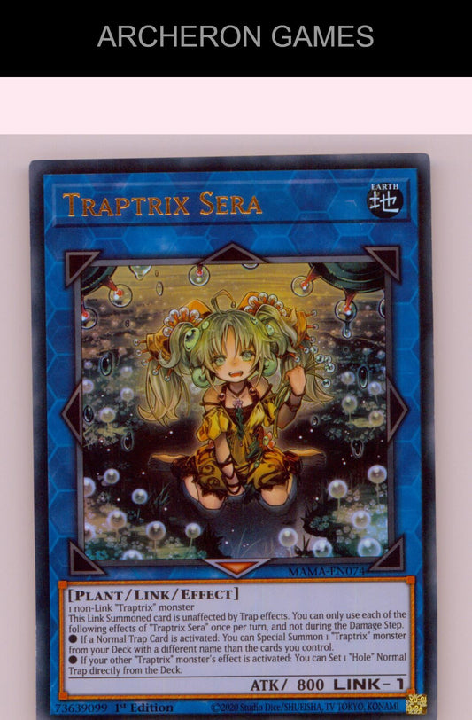 Traptrix Sera Ultra Rare YUGIOH Card 1st Edition