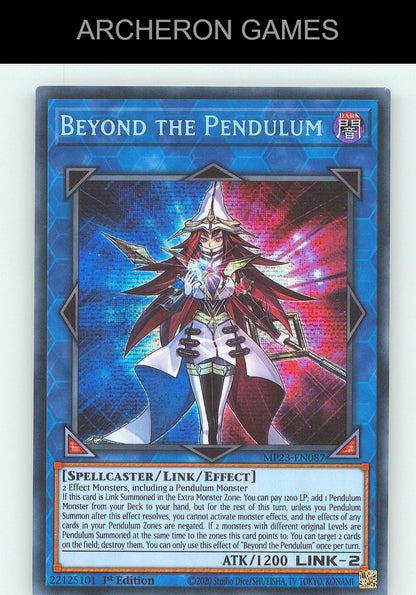 Beyond the Pendulum SEC YUGIOH Card