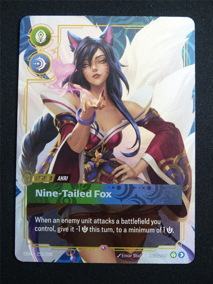 Ahri Nine-Tailed Fox OGN 255/298 Foil - Riftbound Card #27O