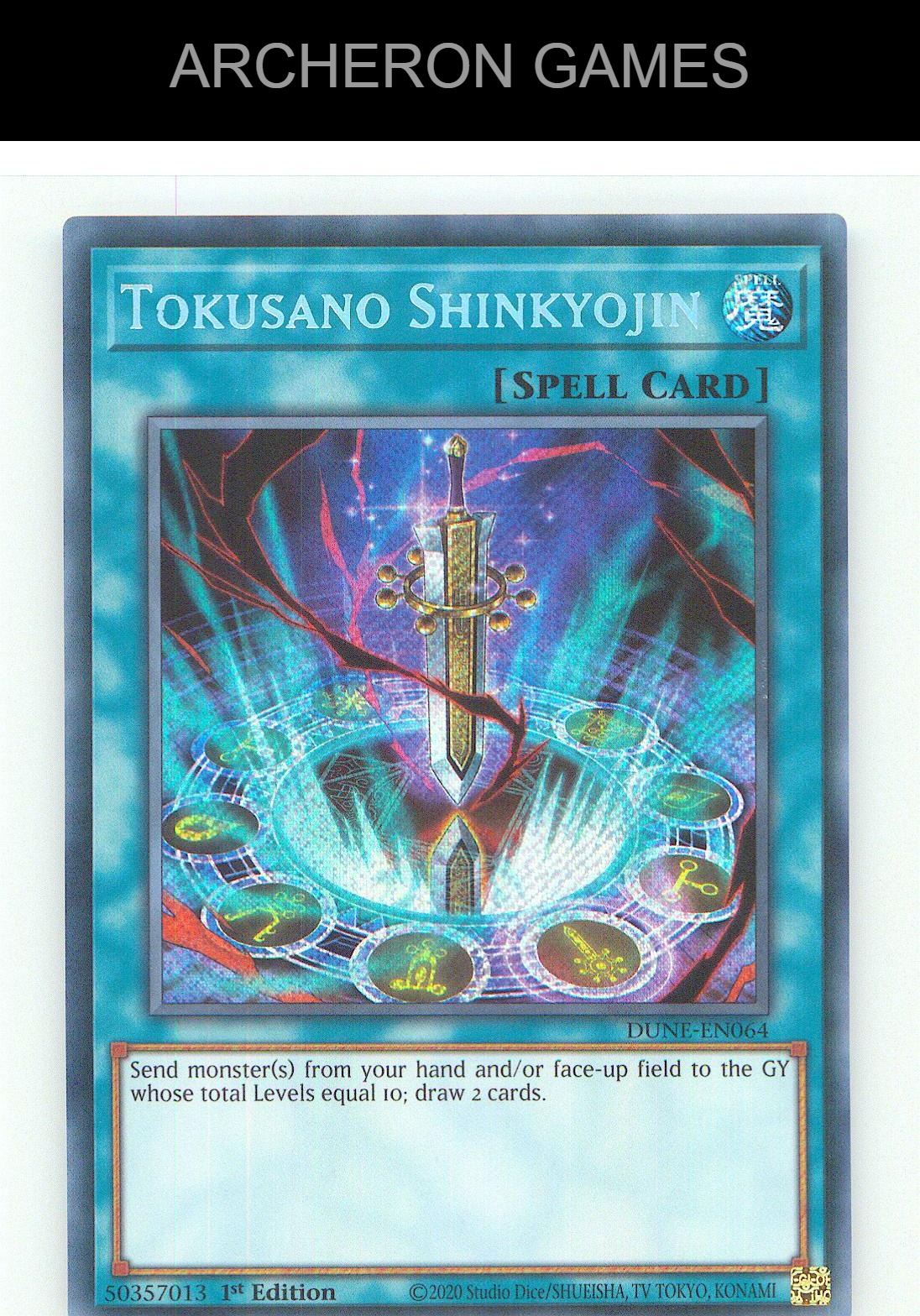 Tokusano Shinkyojin SEC YUGIOH Card 1st Edition