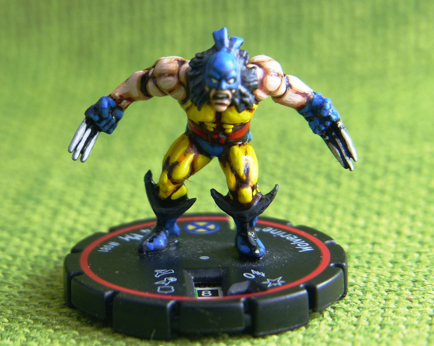 Wolverine #081 Hand Painted - Heroclix Wizkids games Miniatures #5BA